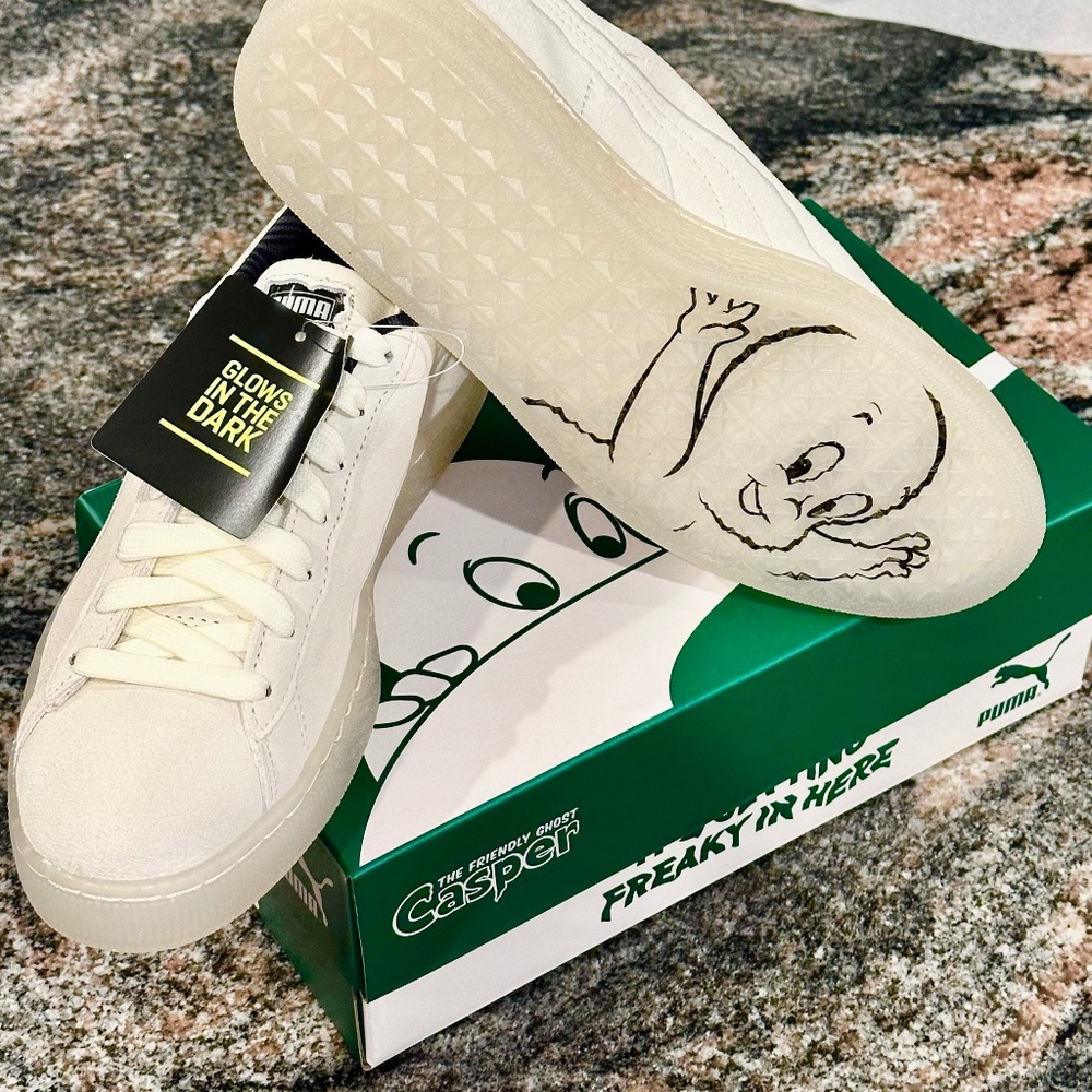 Puma Casper The Friendly Ghost Glow-In-The-Dark Sneakers BNIB